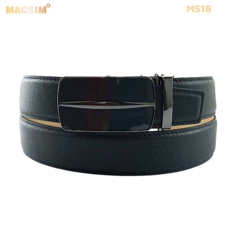 Thắt lưng nam da thật cao cấp nhãn hiệu Macsim MS18