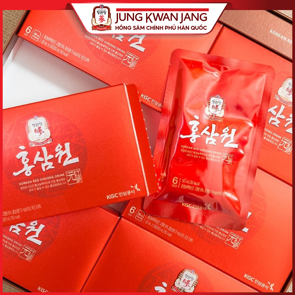 Nước Uống Tăng Lực Hồng Sâm KGC Jung Kwan JangWon (15 gói)-SYPT