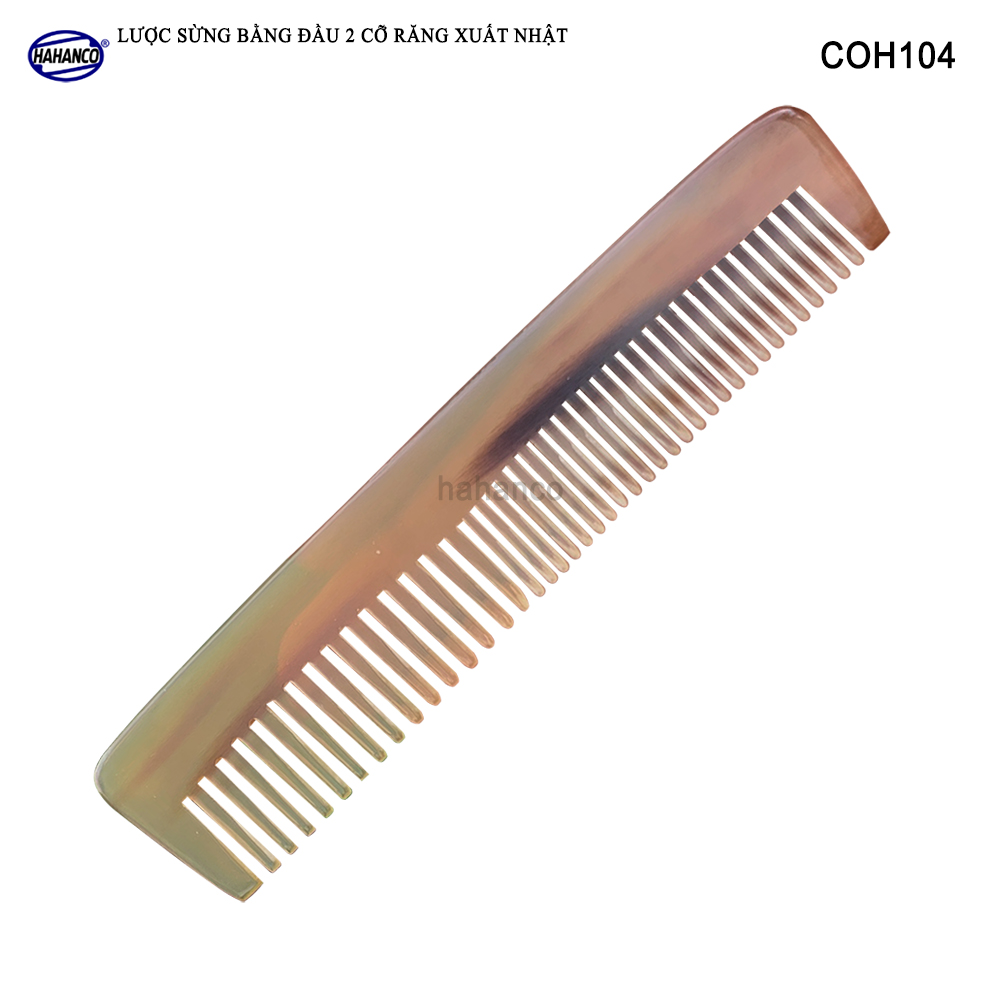 Lược sừng bằng đầu hai loại răng  COH104 - Lược xuất khẩu Nhật - Chăm sóc tóc
