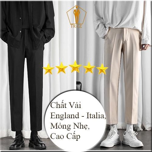 Quần Âu, Tây Baggy Nam Màu Xám, Xanh, Đen Ống Rộng, Suông Cao Cấp, Chất Vải Xuất Xịn.