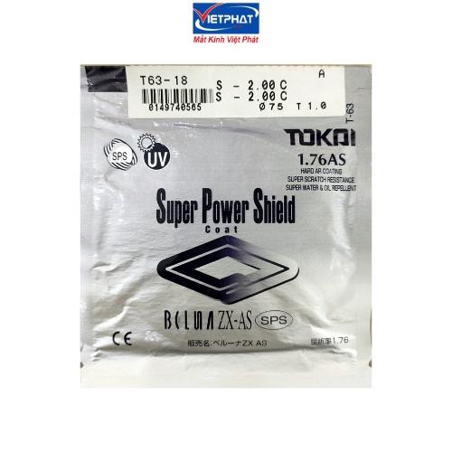 Tròng kính siêu mỏng TOKAI 1.76AS SPS UV400 chính hãng Nhật Bản