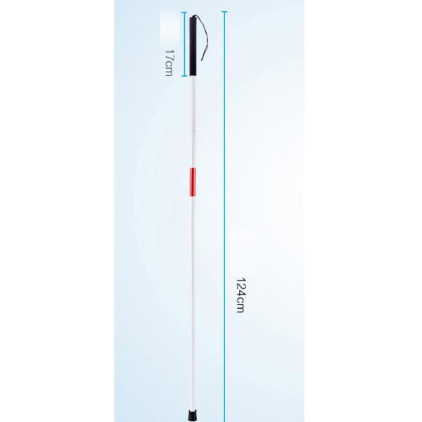 Gậy đi lại gấp gọn 48.8" dành cho người mù kèm dây đeo cổ tay