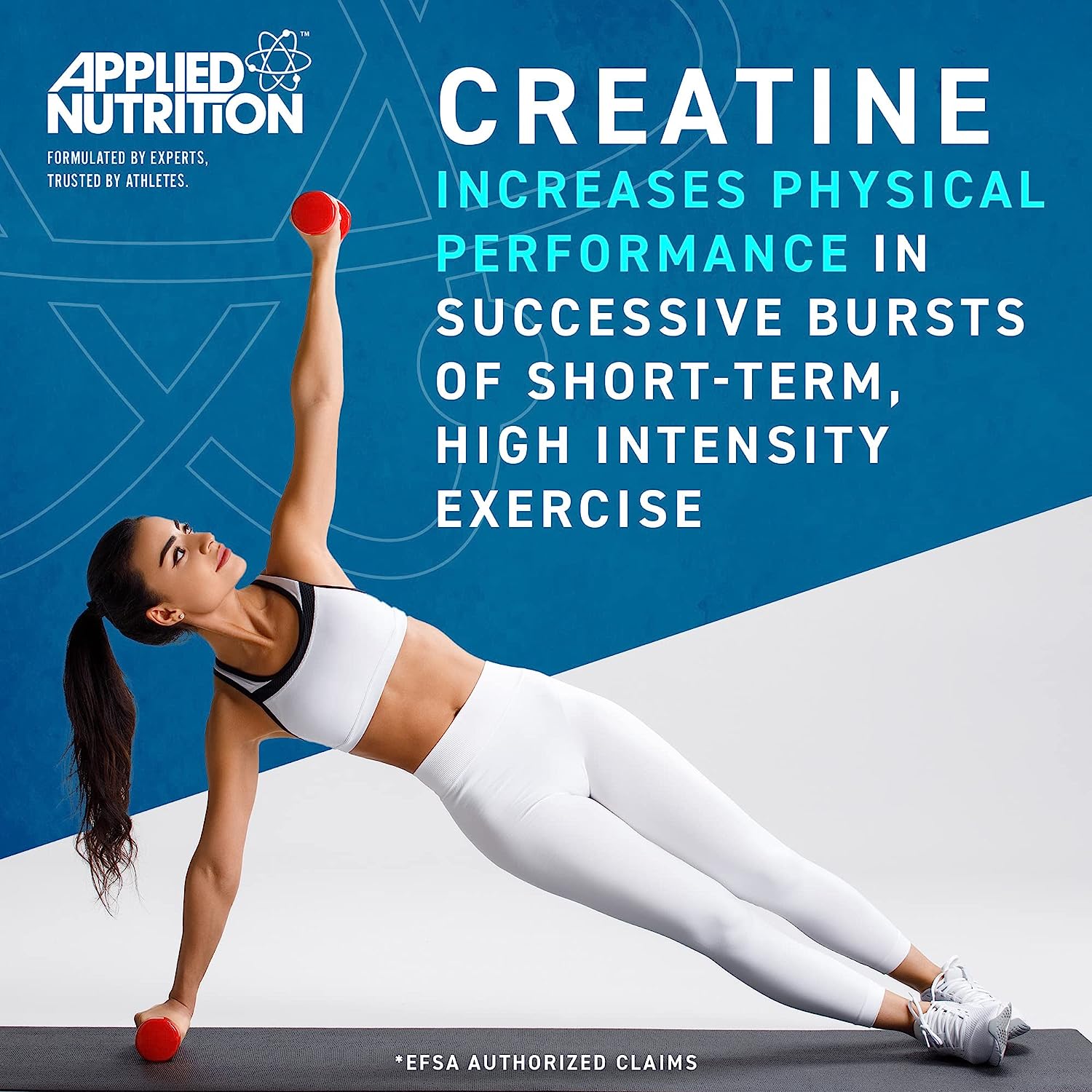 Creatine Applied Nutrition Creatine Monohydrate Micronized - Hỗ Trợ Tăng Sức Mạnh Cơ Bắp