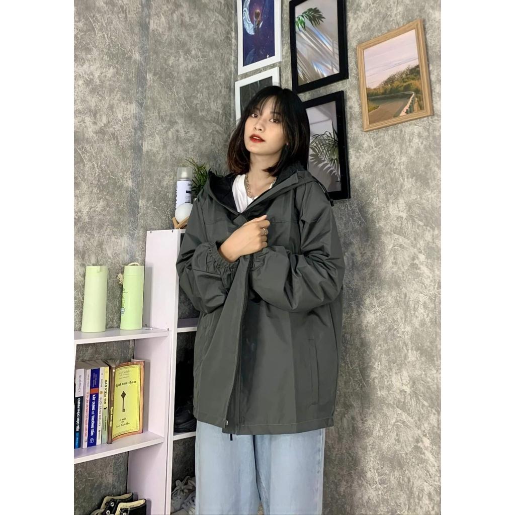 Áo khoác vải dù local brand MEANSTORE nam nữ gió mỏng nhẹ form rộng đẹp màu xám