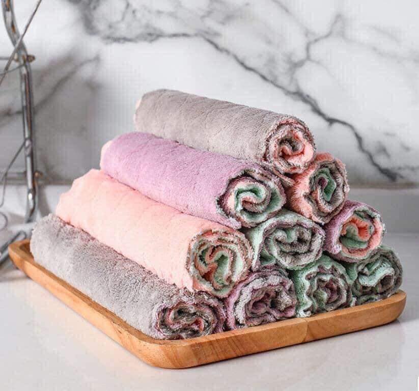 BỘ DỤNG CỤ NHẤC NỒI CHỐNG NÓNG TIỆN LỢI TẶNG 5 KHĂN ĐA NĂNG SIÊU THẤM 15X25cm