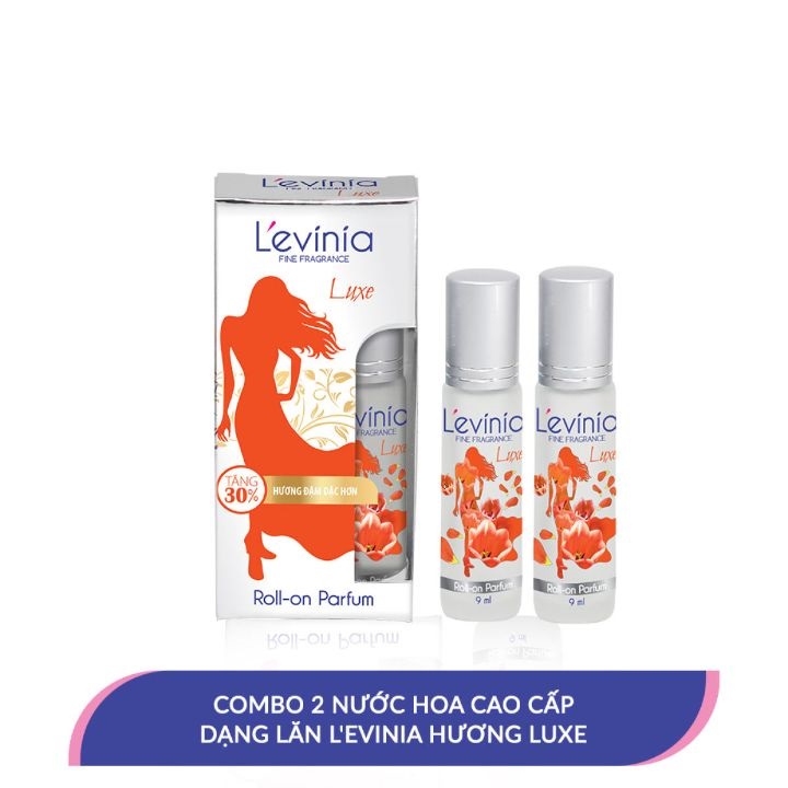 Combo 2 Nước Hoa Cao Cấp Dạng Lăn L'evinia Hương Luxe 9ml