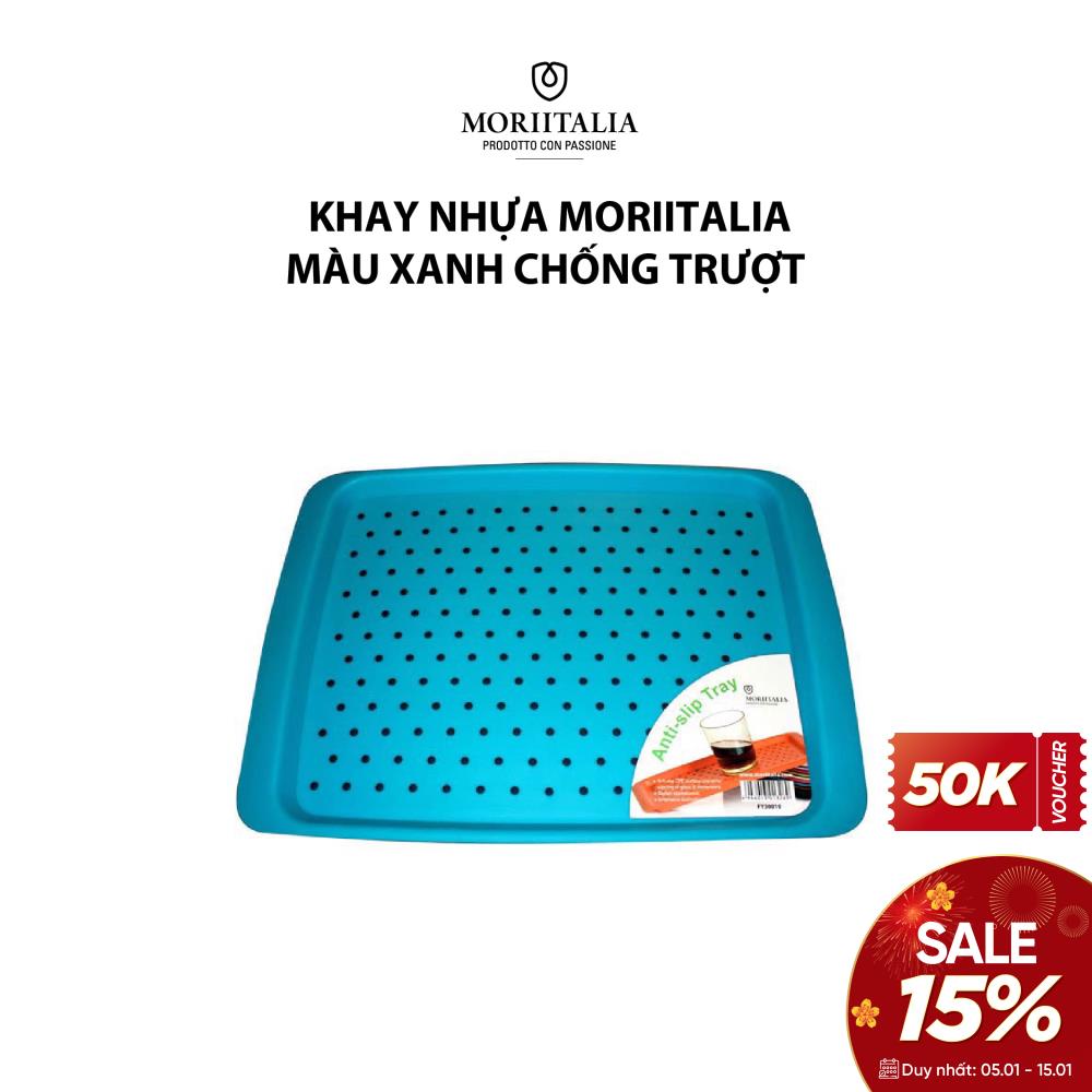 Khay nhựa Moriitalia chống trượt màu xanh dương FY30010