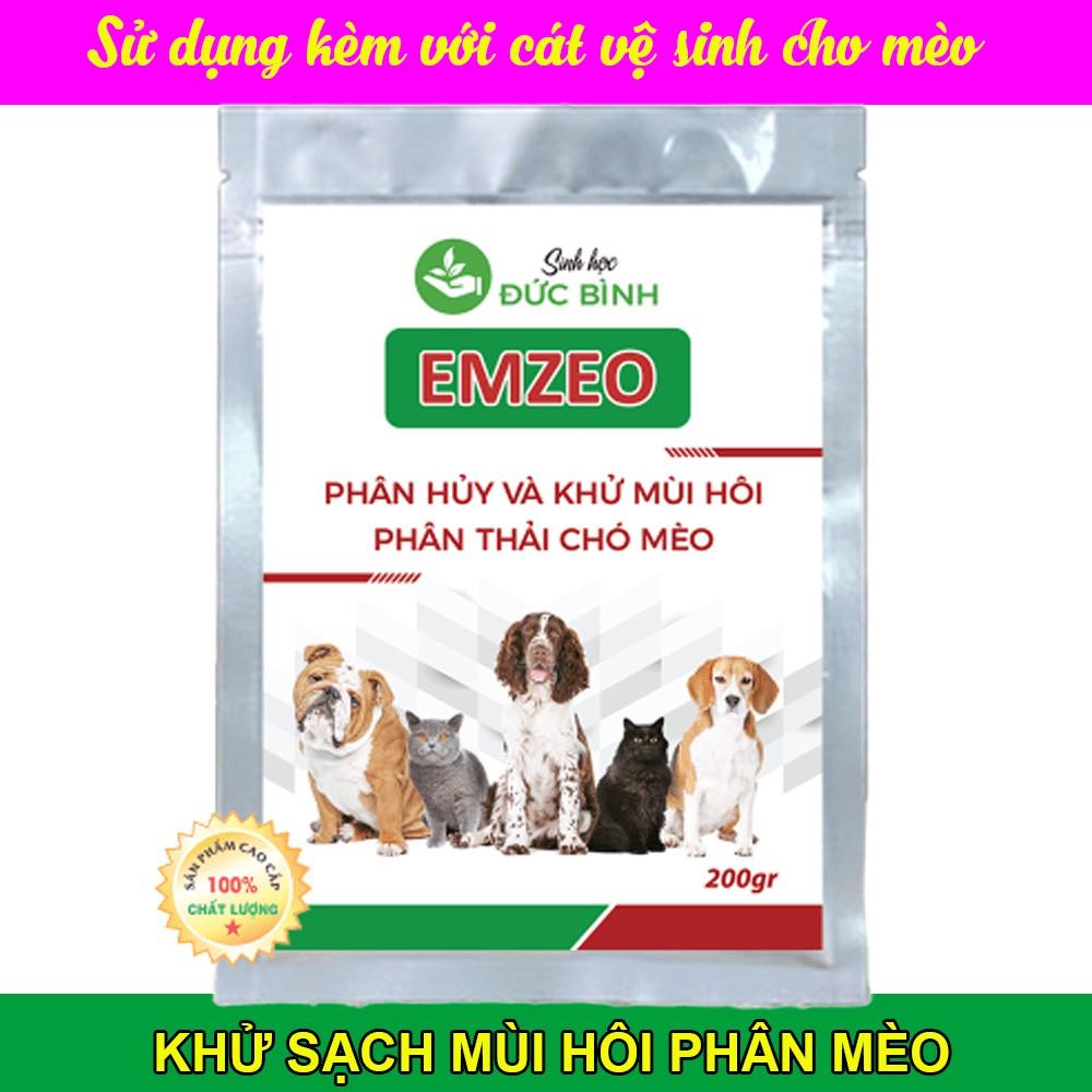 KHỬ MÙI HÔI PHÂN THẢI CHÓ MÈO CHUỘT EMZEO