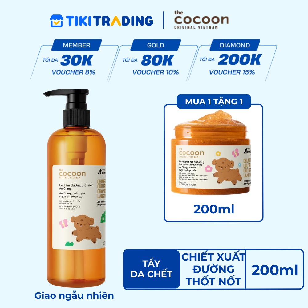 Gel tắm đường thốt nốt An Giang 500ml