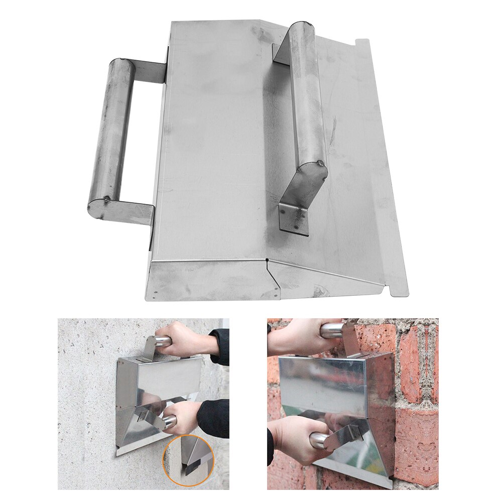 Máng trát tường siêu tốc bằng inox dày 0.8mm cỡ 325 x 205 x 50mm