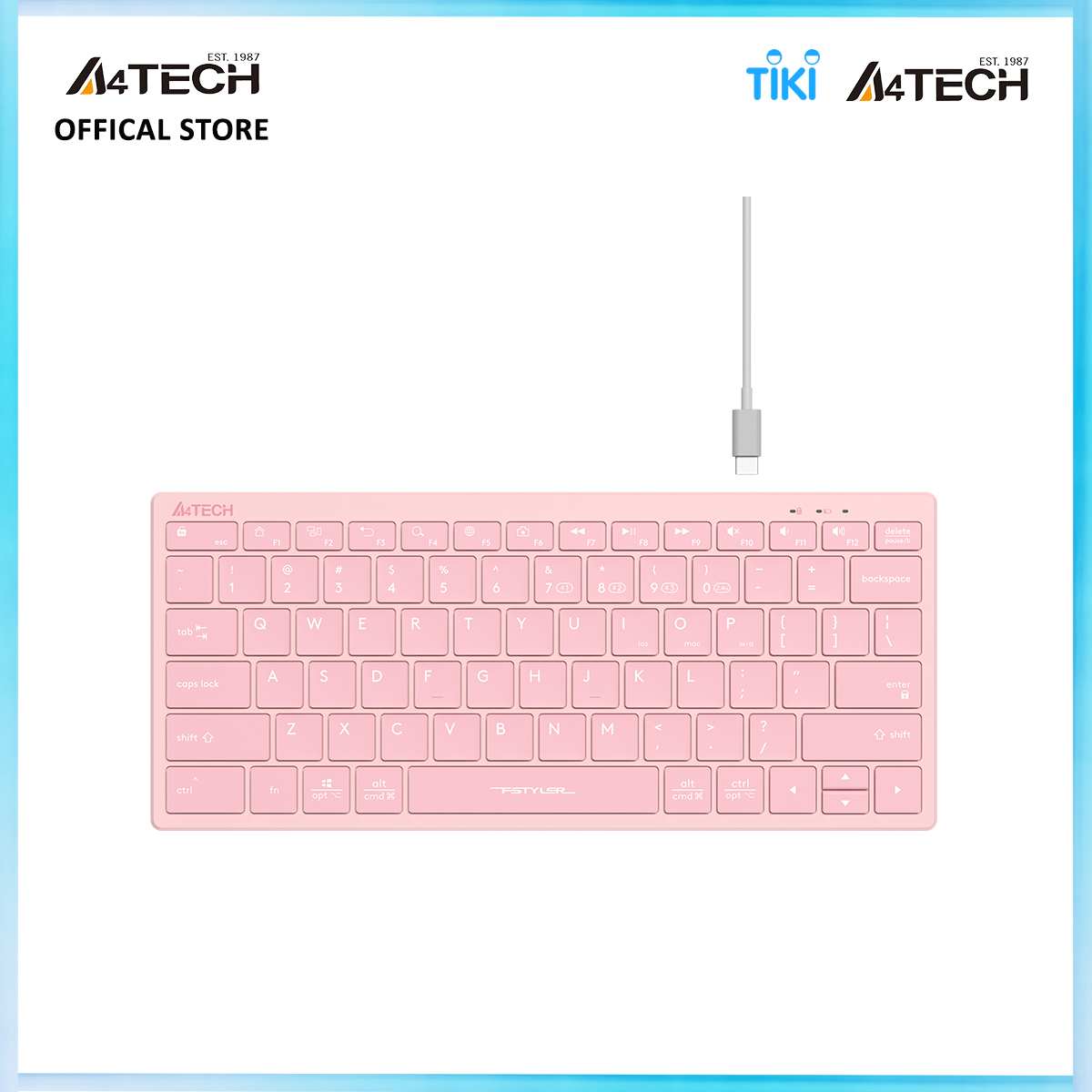 Bàn phím siêu mỏng kết nối Bluetooth & 2.4G Wireless FBX51C - Hàng chính hãng