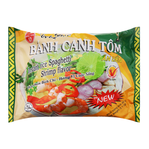 Thùng 30 Gói Bánh Canh Tôm Bích Chi (60g/Gói)