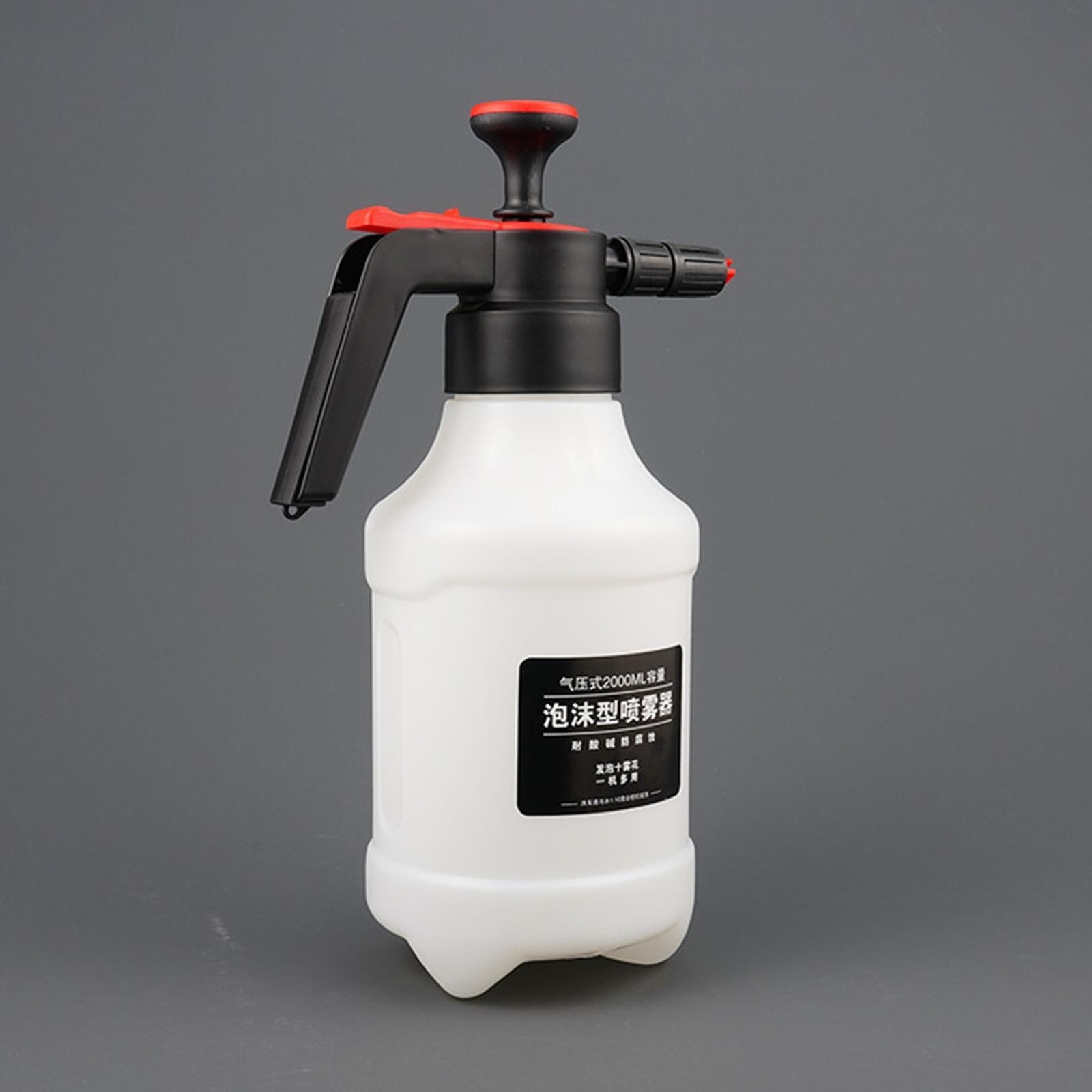 Foam Sprayer, Foaming Pump Hand Pressure Snow Foam Sprayer Water Sprayer Bottle Hand Pressurized Soap Foam Sprayer Manual Pump Car Wash Bottle 2.0L