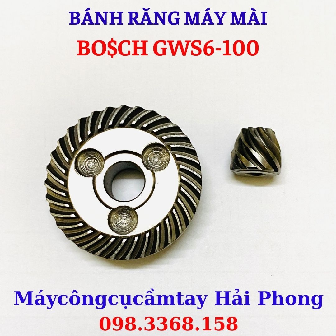 Bánh răng máy mài góc dùng cho 'BO$CH' F100 , Mod. 'GWS 6 - 100' . RĂNG CHÉO