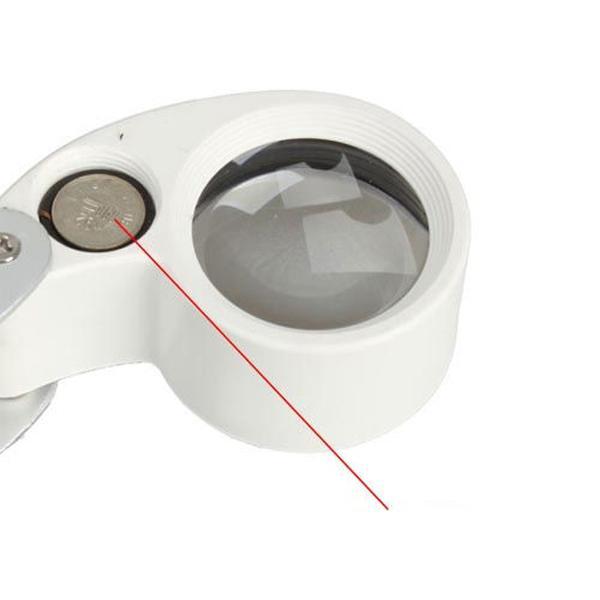 RETRACTABLE POCKET JEWELER'S LOUPE MAGNIFYING EYE GLASS LED LIGHT