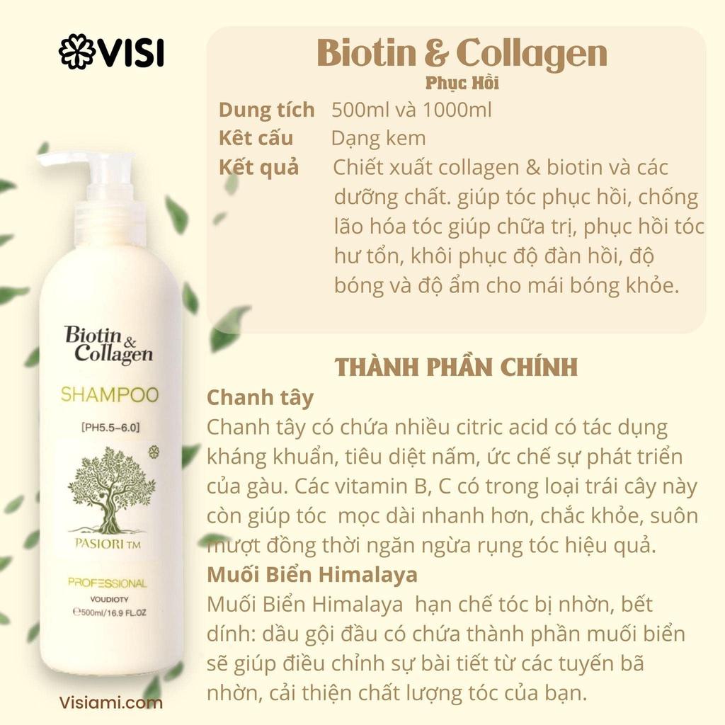 Cặp Dầu gội và dầu xả Biotin collagen