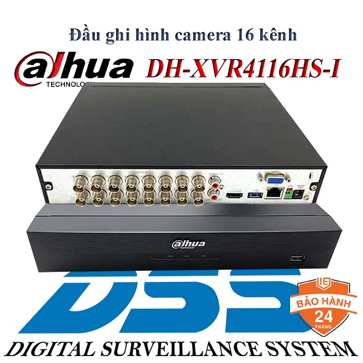 Đầu ghi hình 16 kênh HD-CVI chuẩn nén H.265+ Dahua XVR4116HS-X - Hàng nhập khẩu