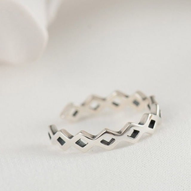 Nhẫn Nữ | Nhẫn Nữ Bạc Thái Hình Thoi N1742 - Bảo Ngọc Jewelry