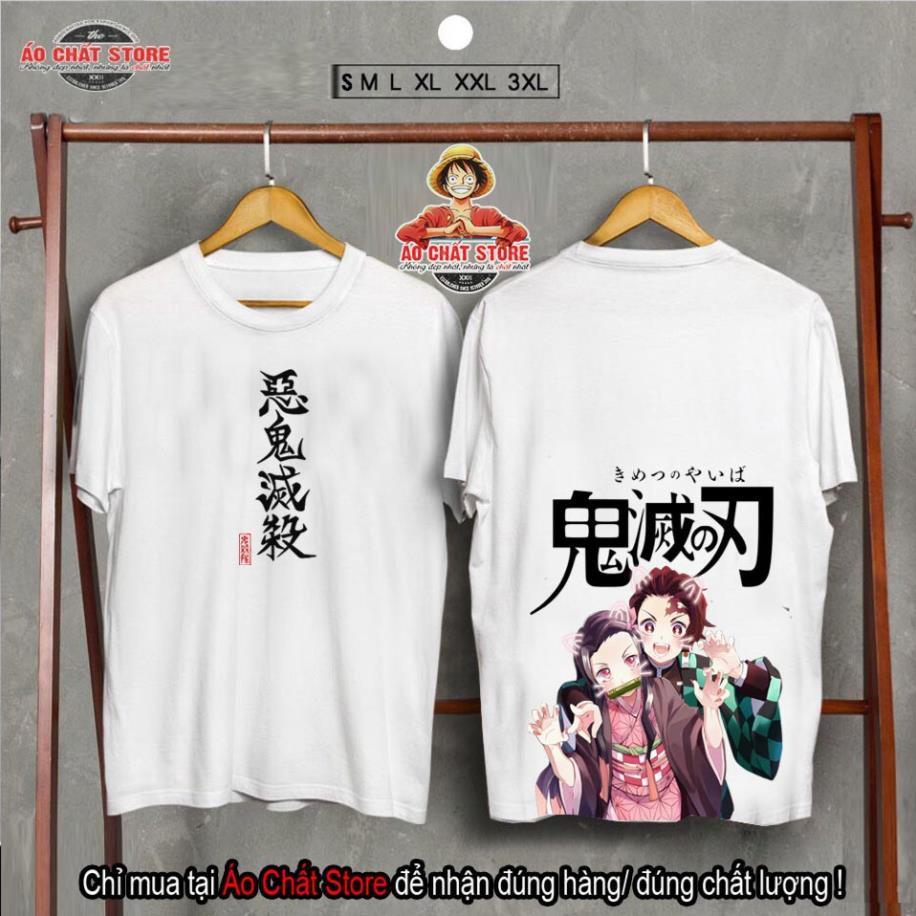 BST Áo thun Kimetsu no Yaiba Siêu Đẹp | Áo Kimetsu Tanjirou Giyuu đẹp KY10
