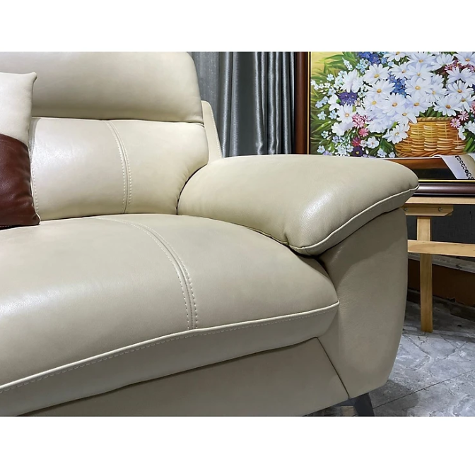 Sofa băng da bò Italy Tundo – SFCTB01 dài 2m2 - hàng cao cấp chuẩn da bò nhập khẩu Ý