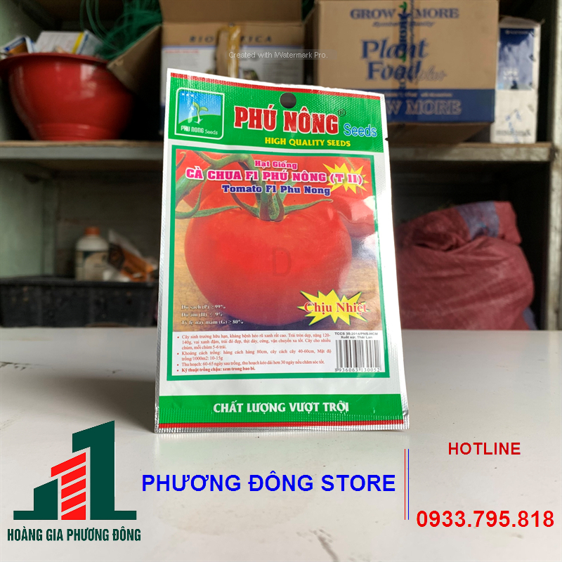 Combo 5-10 gói hạt giống cà chua F1 Phú Nông sinh trưởng mạnh , trồng quanh năm