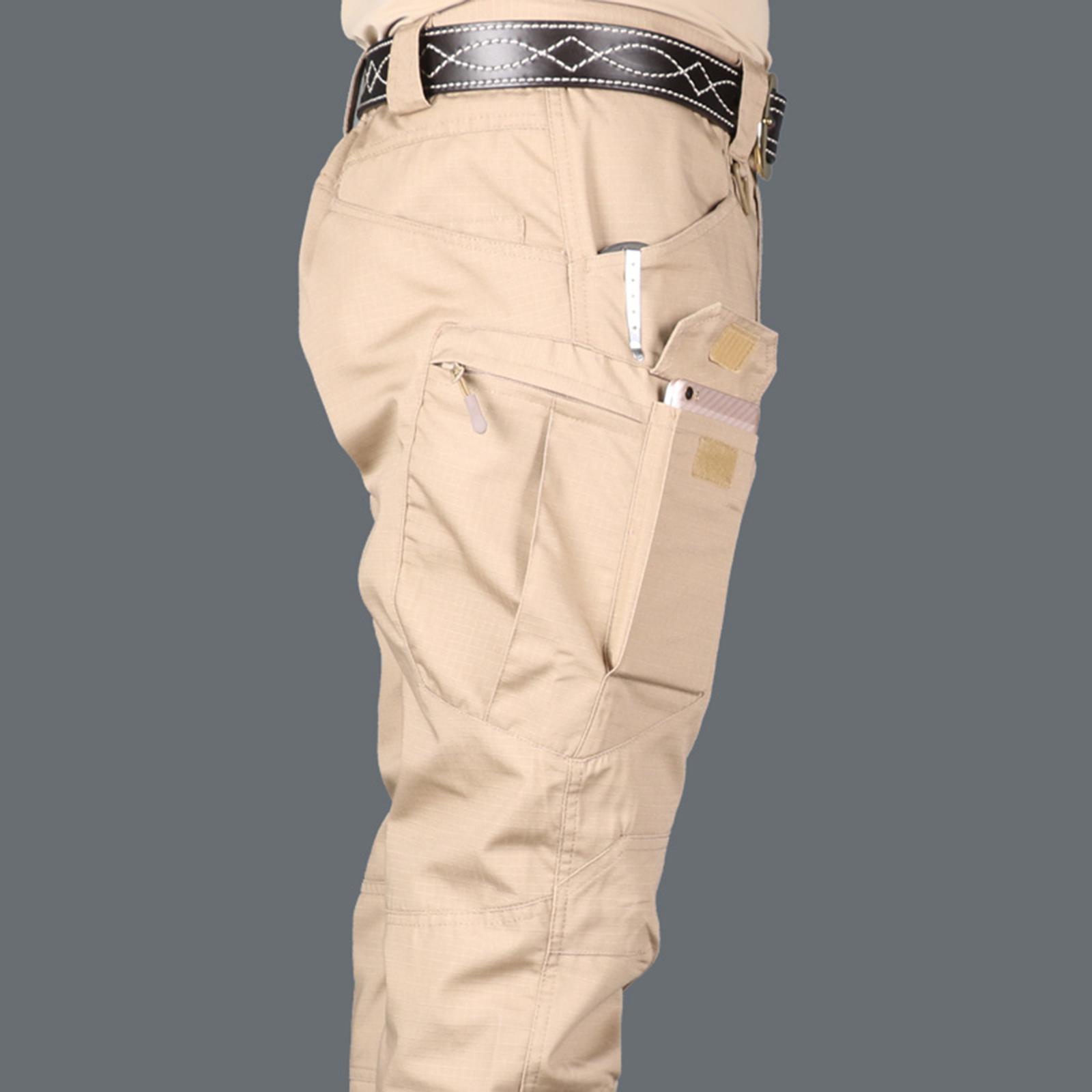 Streetwear Casual Jogger Cargo Pants  Hiking Trousers Outdoor Gray_S