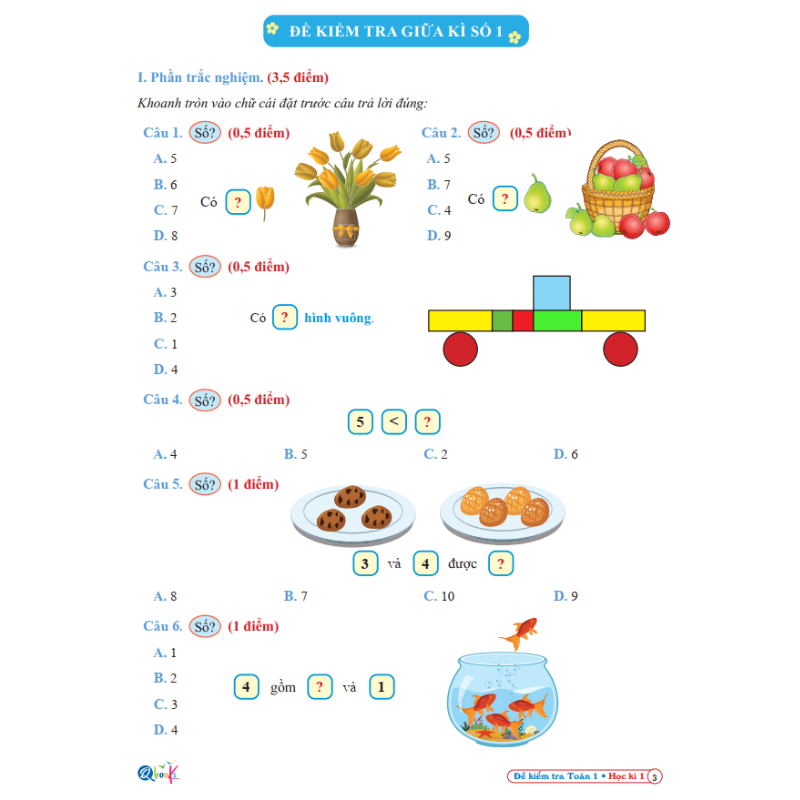 Combo Bài tập hàng ngày, Bài Tập Tuần, Đề Kiểm Tra Toán và Tiếng Việt Lớp 1 - Kỳ 1 - Kết nối (6 quyển)