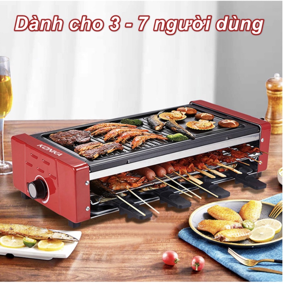 Bếp nướng điện 3 tầng kiểu đúc lò 1500w 52x23cm 3-D10-L1-380