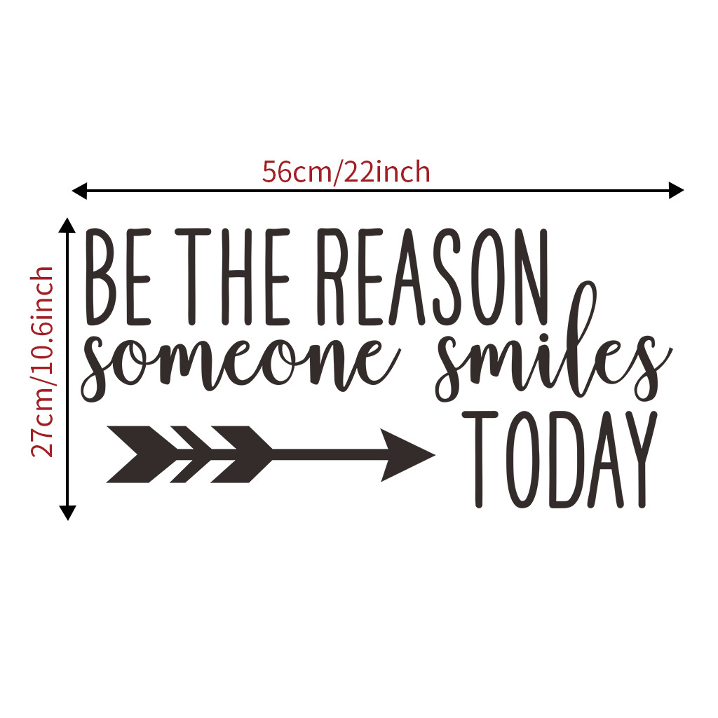 Decal dán tường Be the reason ( 27 x 56 cm)