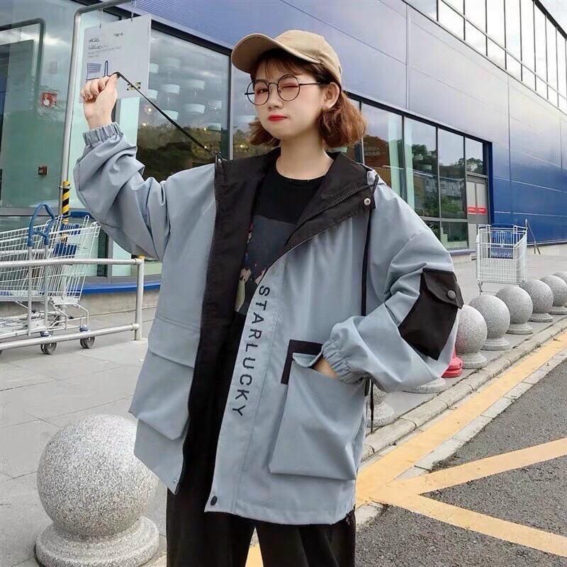 Áo khoác mẫu đẹp hot trend áo khoác chất kaki bốn màu be đen vàng và xanh
