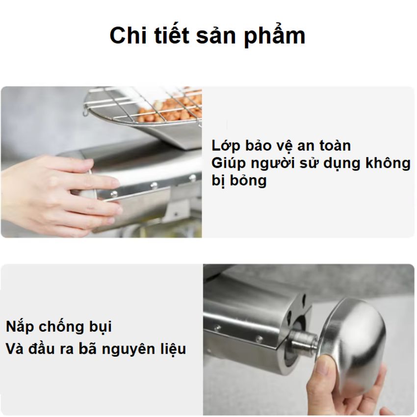 Máy ép dầu thực vật 2 trục Nóng và Lạnh thương hiệu Anh Quốc AOSIDA WF-J118 - Công suất 1800W - Hàng chính hãng