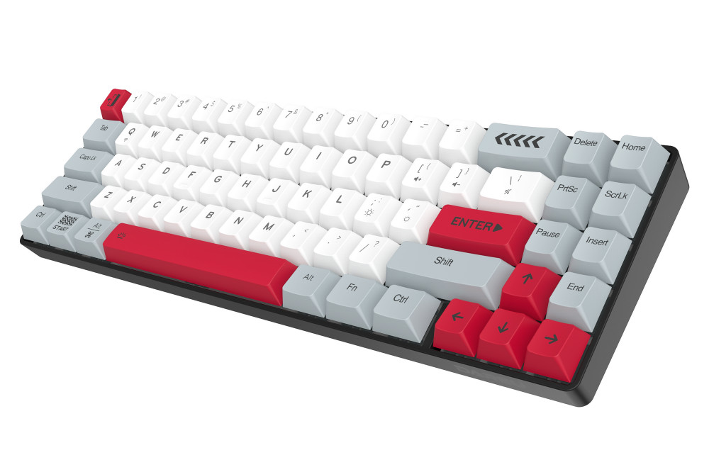 Bàn phím cơ không dây DAREU EK871 GREY-WHITE 71KEY (PBT, Blue/ Brown/ Red D-KAILH switch) - Hàng chính hãng