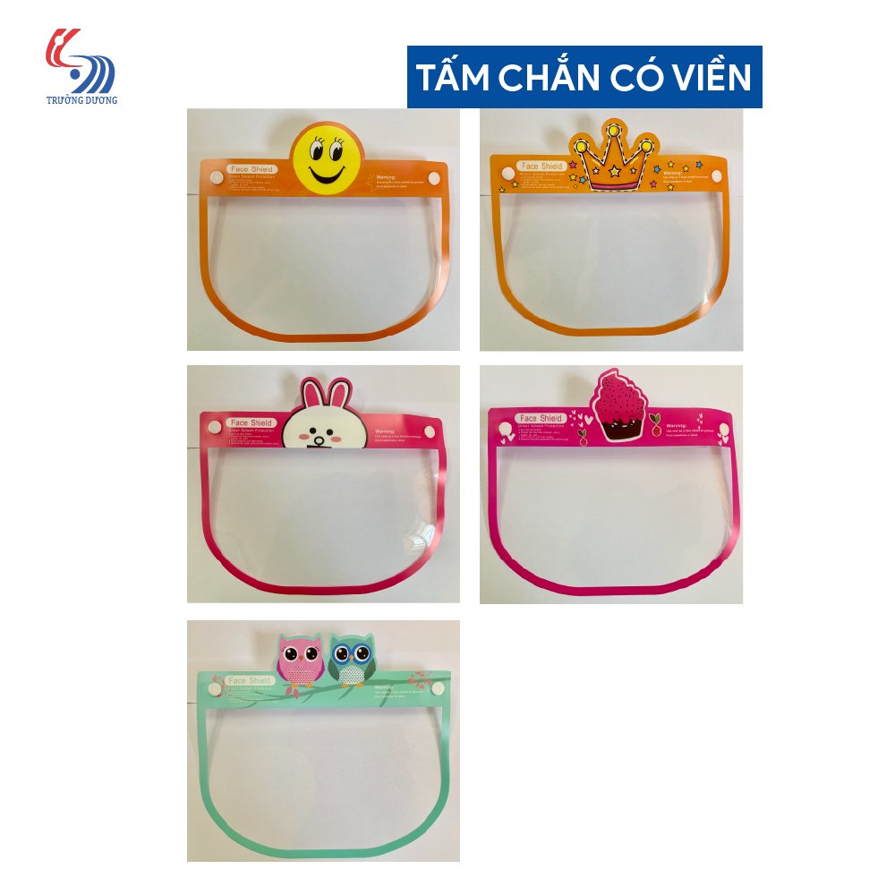 Tấm chắn chống giọt bắn trong suốt nhựa PVC bảo vệ 3 chiều Trường Dương dành cho trẻ em