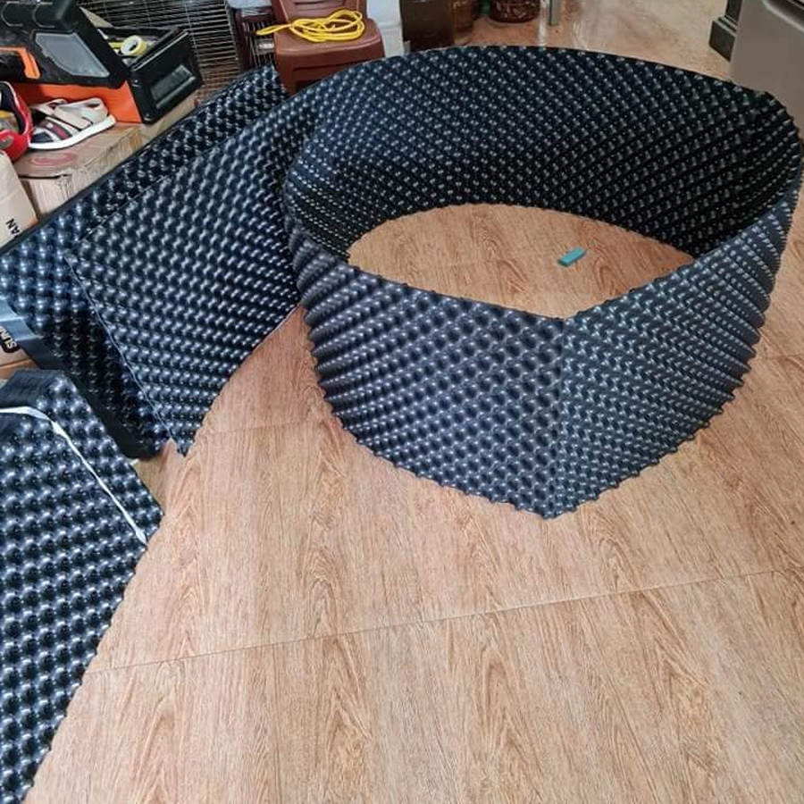 25 MÉT Bầu ươm cây V6 CAO 40CM dày 6mm, cắt theo mét dài khách đặt, tặng ốc vít-77901