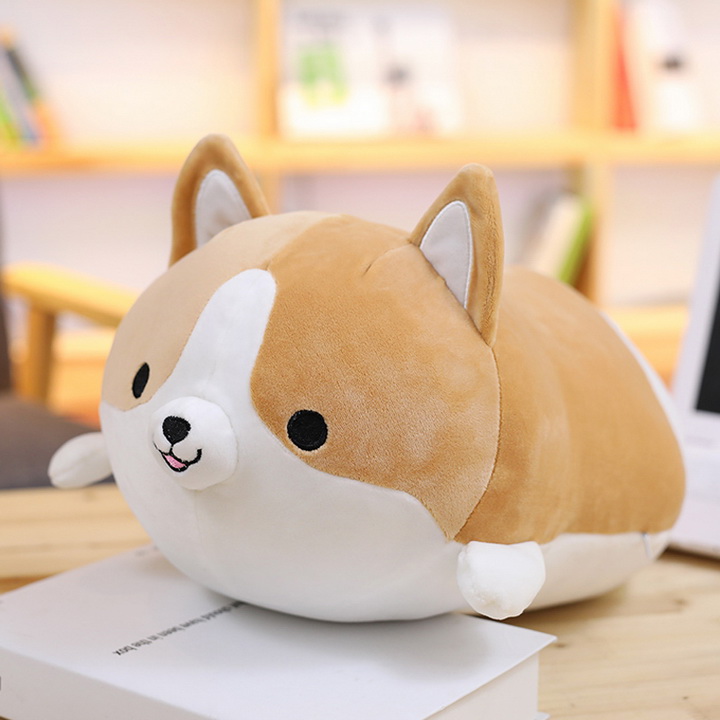 Thú nhồi bông hình chó Corgi đáng yêu TNB234 - Màu ngẫu nhiên