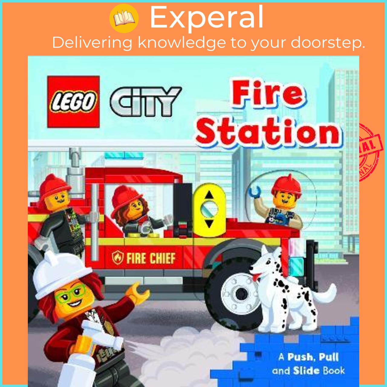Sách - LEGO City. Fire Station : A Push, Pull and by AMEET Studio Macmillan Children's Books