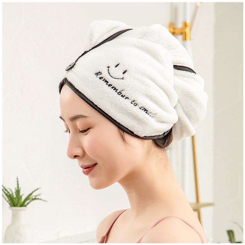 Khăn quấn khô tóc ,mẫu mới . vải cotton mềm ,siêu thấm hút ,quấn ủ tóc quấn tóc khô siêu nhanh