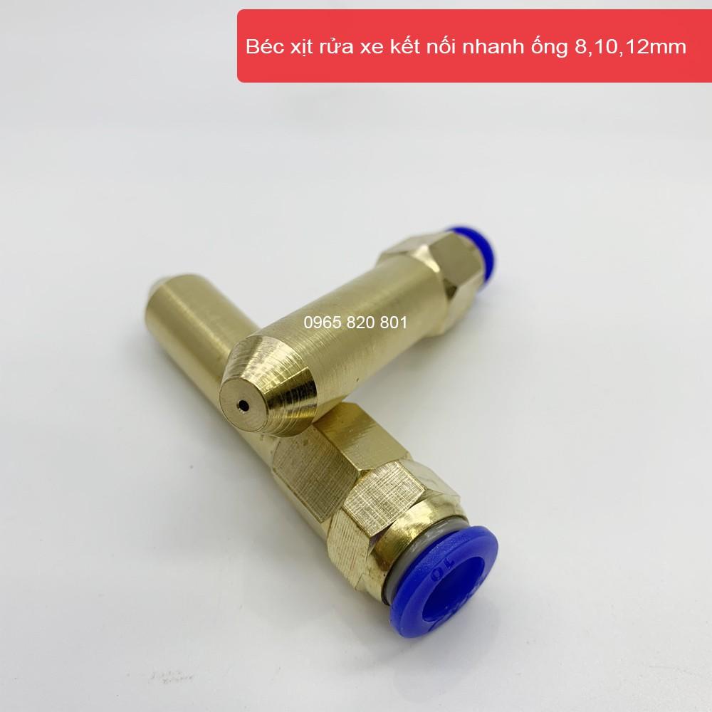 Béc xịt rửa xe mini kết nối ống 8,10,12mm