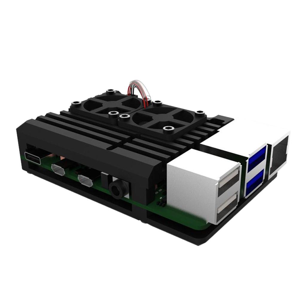 Đôi Quạt Làm Mát Vỏ Dành Cho Raspberry Pi 2B/3B/PI 3B +/4B Phụ Kiện