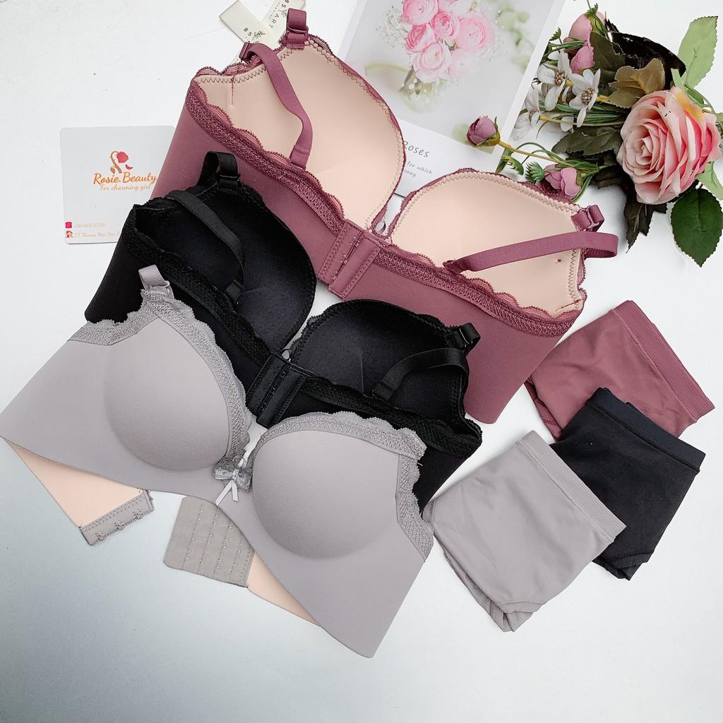 Áo lót nữ không gọng đúc su cao cấp nâng ngực viền ren đệm vừa tạo from cực đẹp AS/133