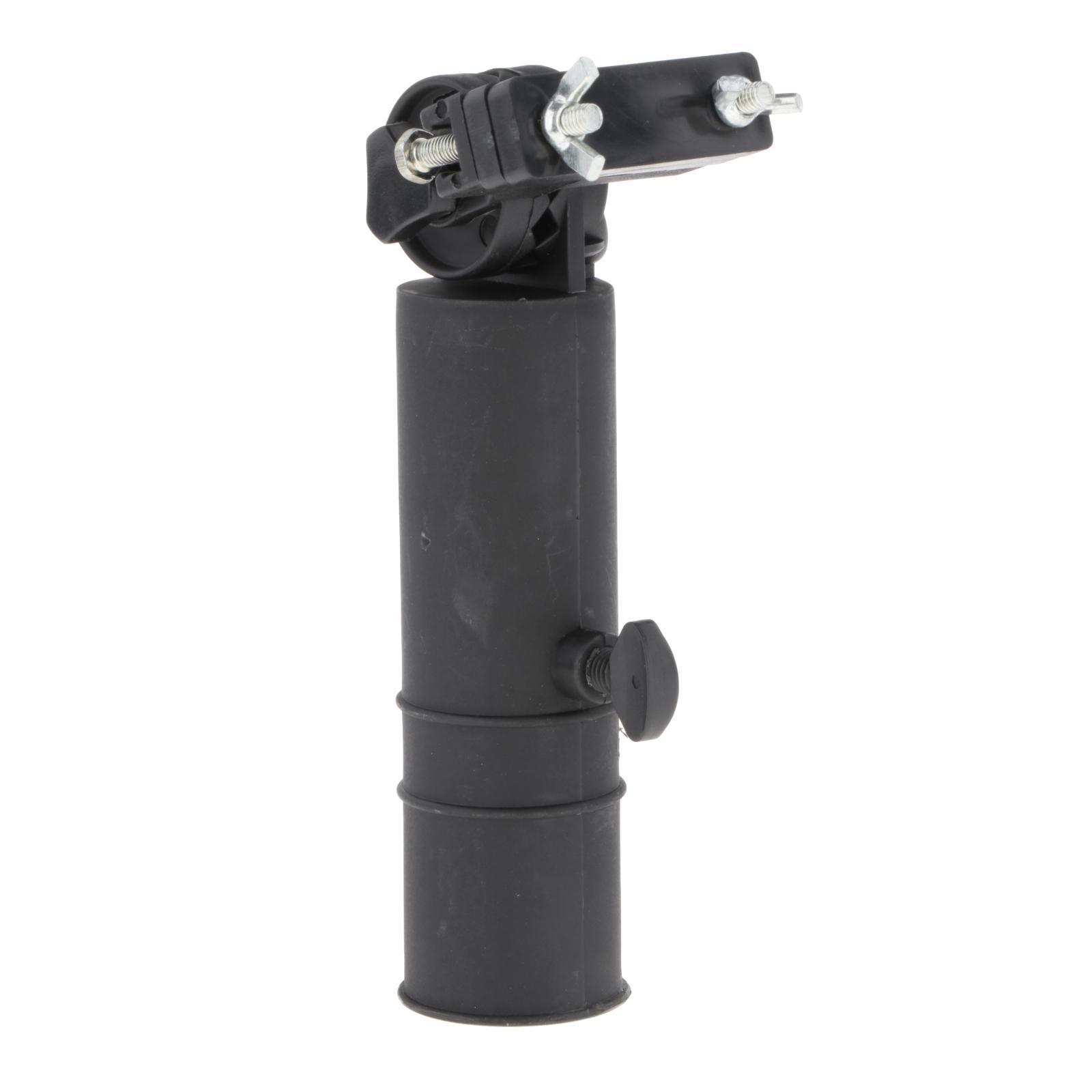 Golf Push Cart Umbrella Holder Golf Trolley Umbrella Stand Umbrella Base Attachment Support Adjustable for Pushchair Beach Chair Fishing