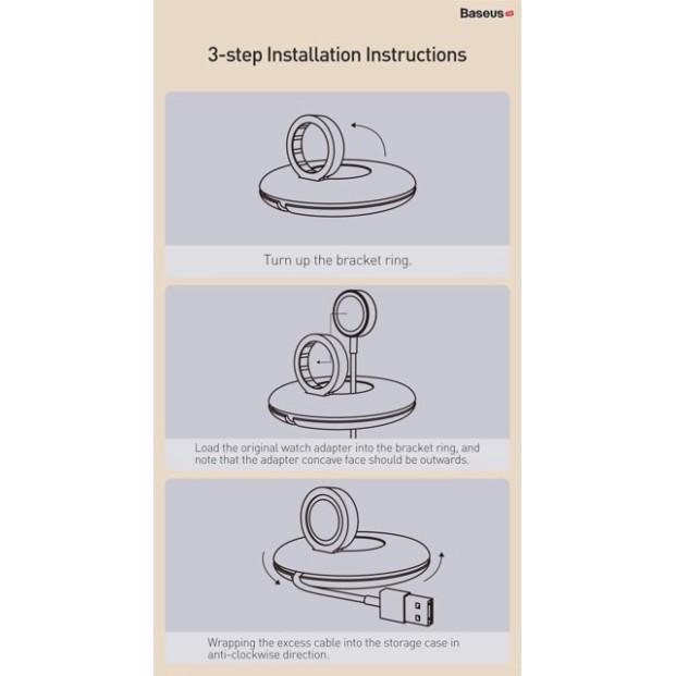 Đế giữ dây sạc, chống rối Baseus Planet Cable Winder - Hàng Chính Hãng