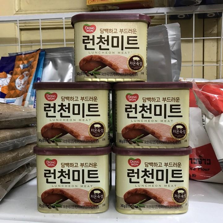 Thịt Hộp Dongwon Luncheon Meat Hàn Quốc (Hộp 340g- hộp nắp đỏ)