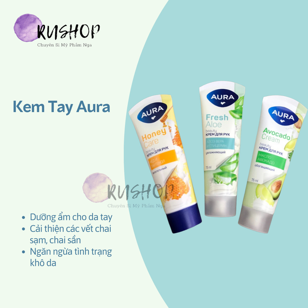 Kem dưỡng da tay Aura - Kem tay Aura dưỡng ẩm, mềm mịn