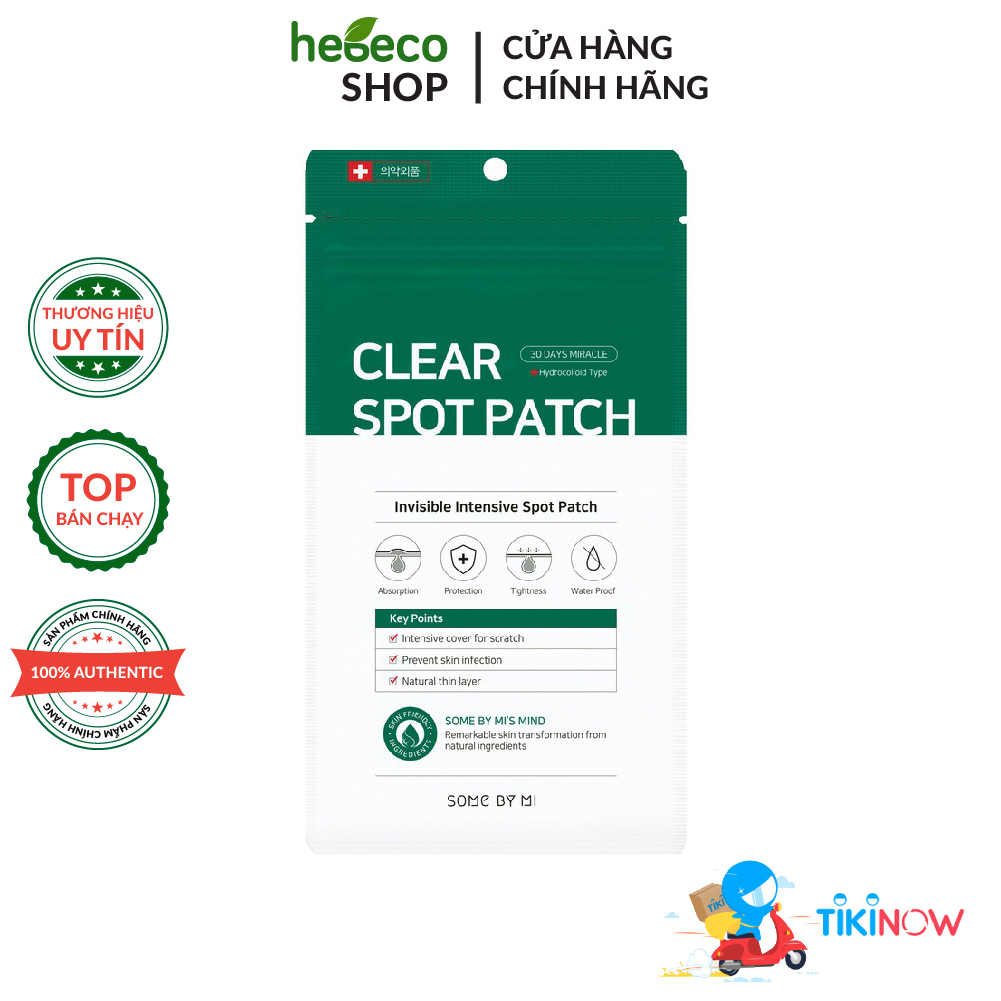 Miếng Dán Hỗ Trợ Trị Mụn Some By Mi Clear Spot Patch 18pcs