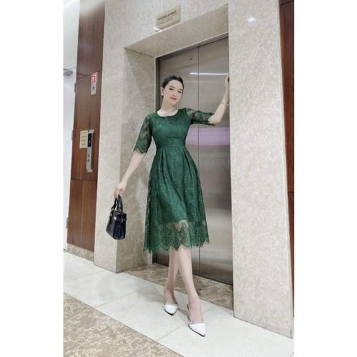 ĐẦM XÒE REN GỢN SÓNG TAY LỠ