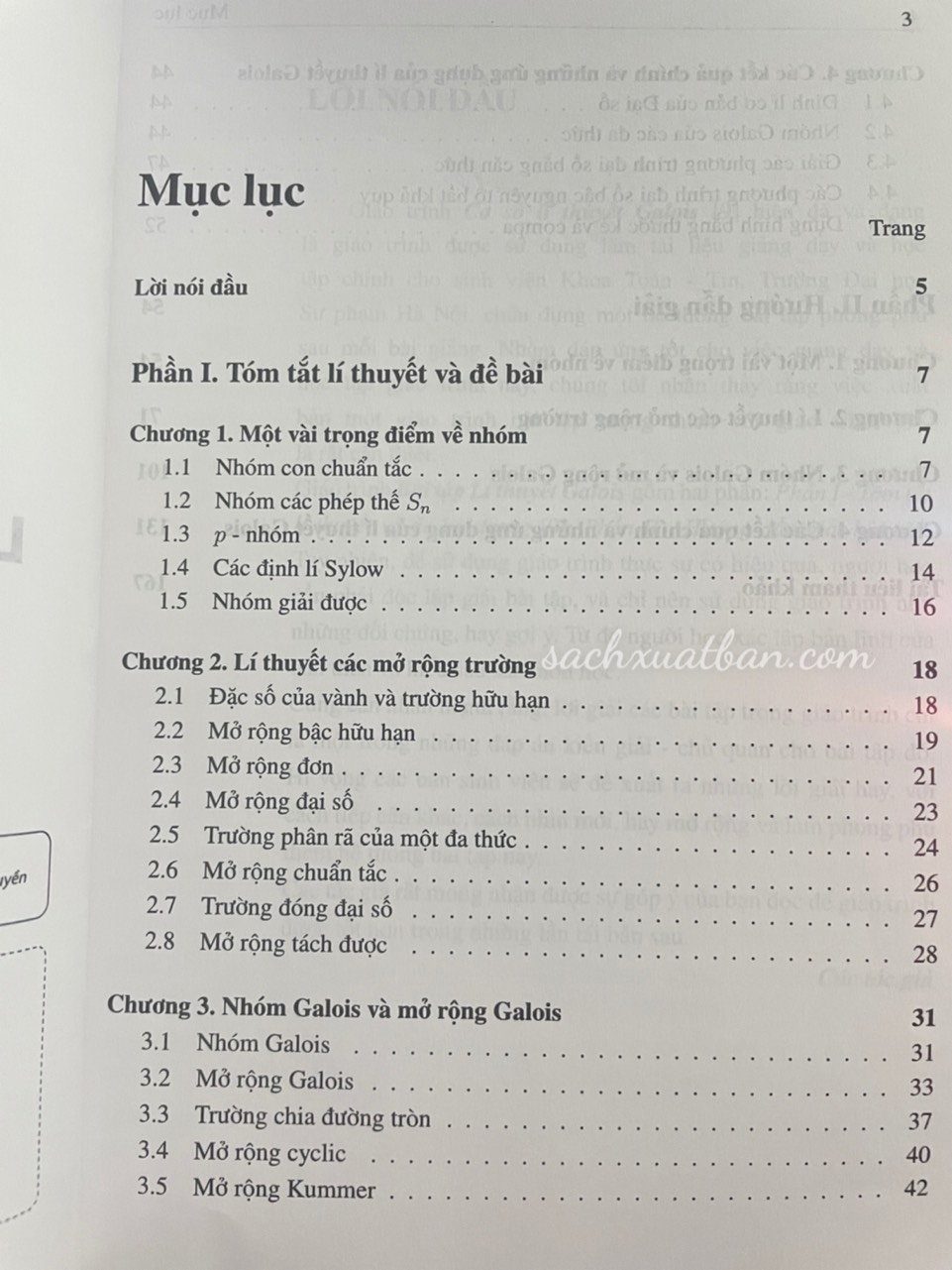 Combo 2 cuốn Cơ sở lí thuyết Galois và Bài tập lí thuyết Galois