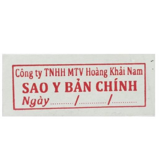 Khắc dấu 2 dòng đến 3 dòng - Dấu cửa hàng Shiny S-853 47 x 18mm