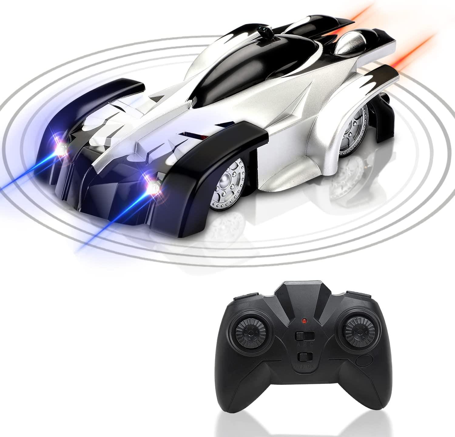 Xe điều khiển từ xa, Đồ chơi trẻ em Xe RC leo tường, Xe đóng thế xoay 360°