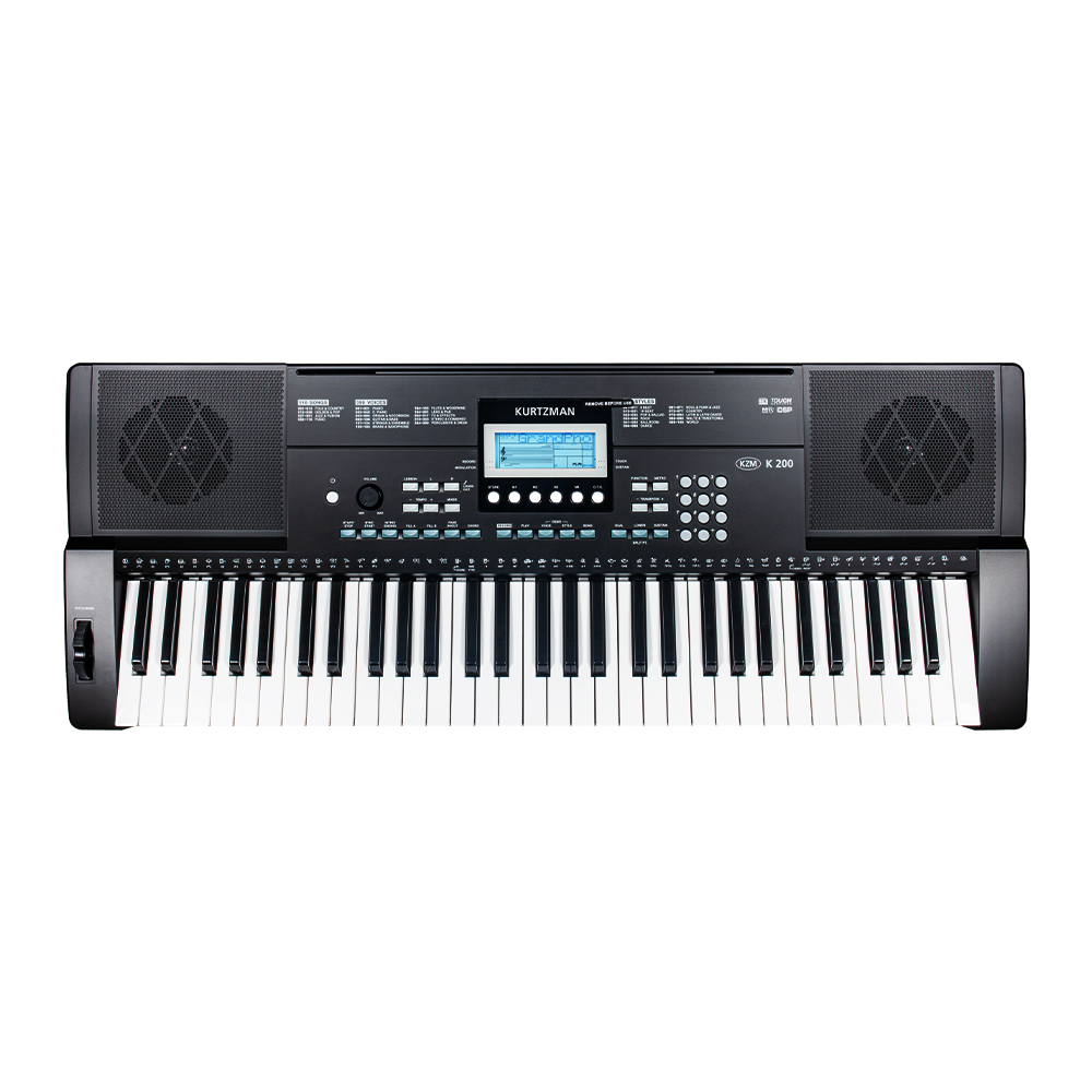Đàn Organ điện tử/ Portable Keyboard - Kzm Kurtzman K200 - Perfect Starter keyboard - Màu đen - Hàng chính hãng